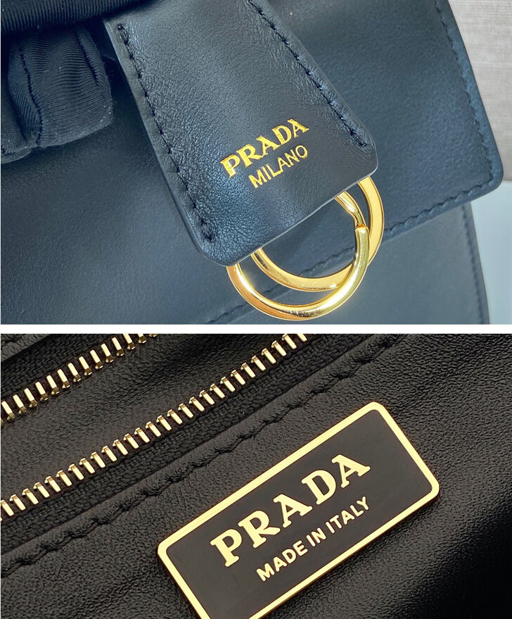 Prada Soft Sound Medium Leather Shoulder Bag 1BN023